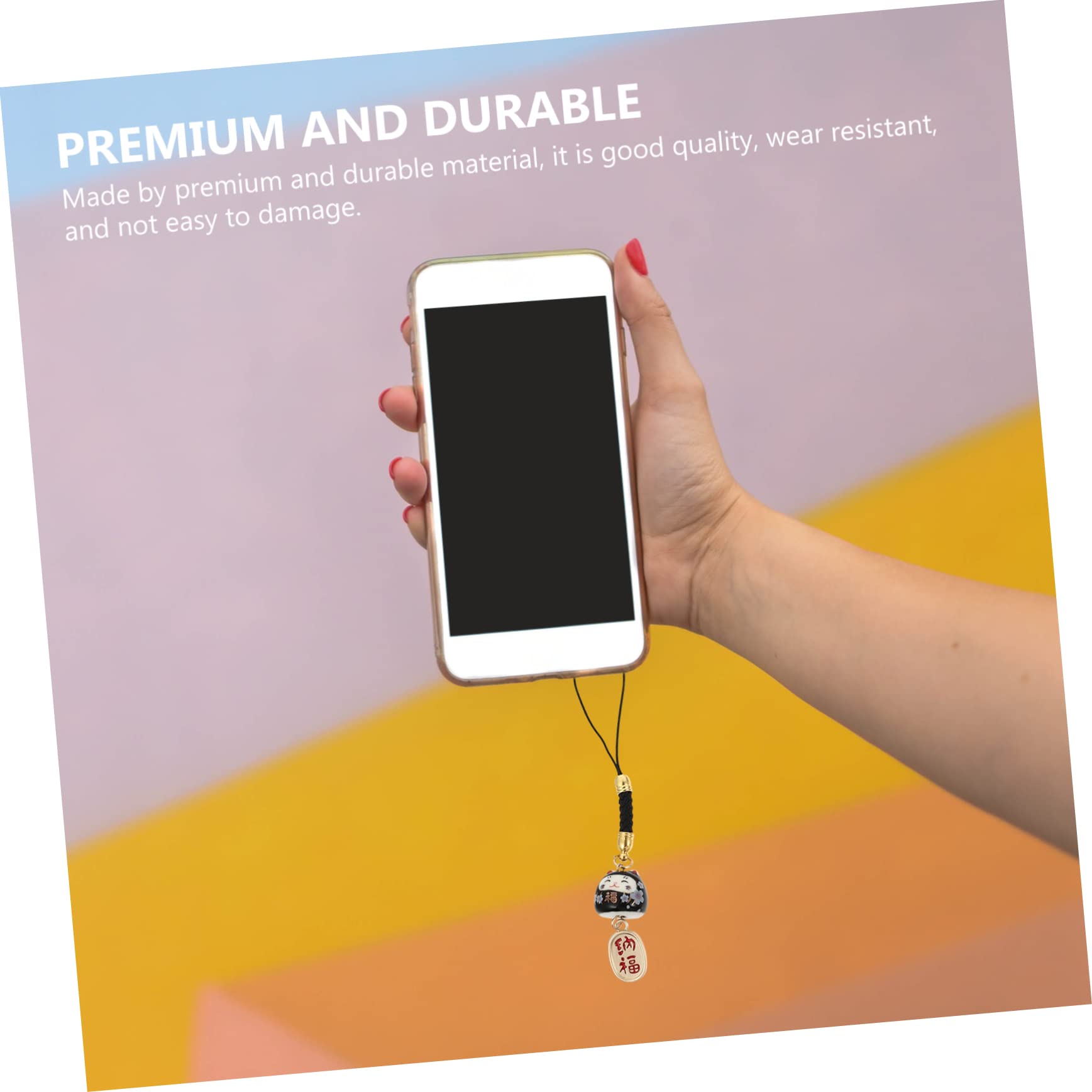 OSALADI 16 Piezas colgante cordón de cadena de teléfono correa del teléfono del gato decoración lanyard cordones para llaves hermosa cadena de teléfono cordón de gato elegante inteligente