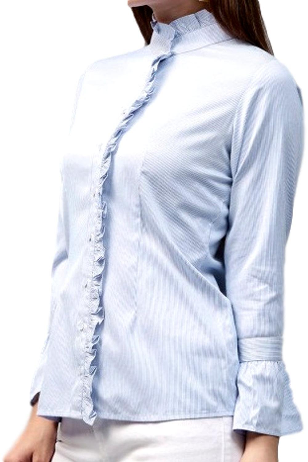 Basic Sense Women's Cotton Strip Shirt