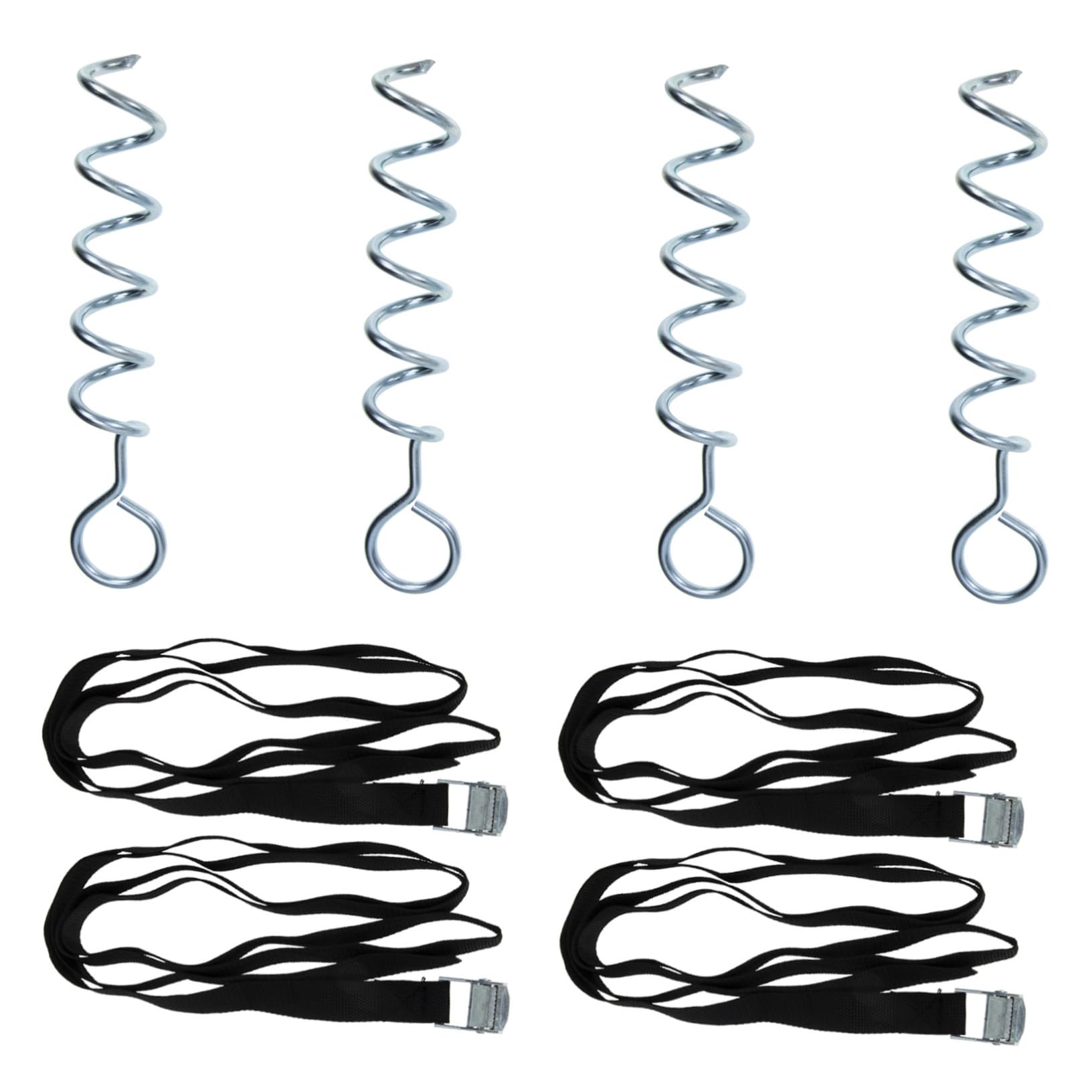 Abaodam Piquet Ancrage Chien Spirale Ancrage Au Sol Résistant à Usure Accessoire pour Tente Et Trampoline