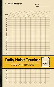 Daily Habit Tracker: Habit Tracking Notebook | One Month to a Page | Small
