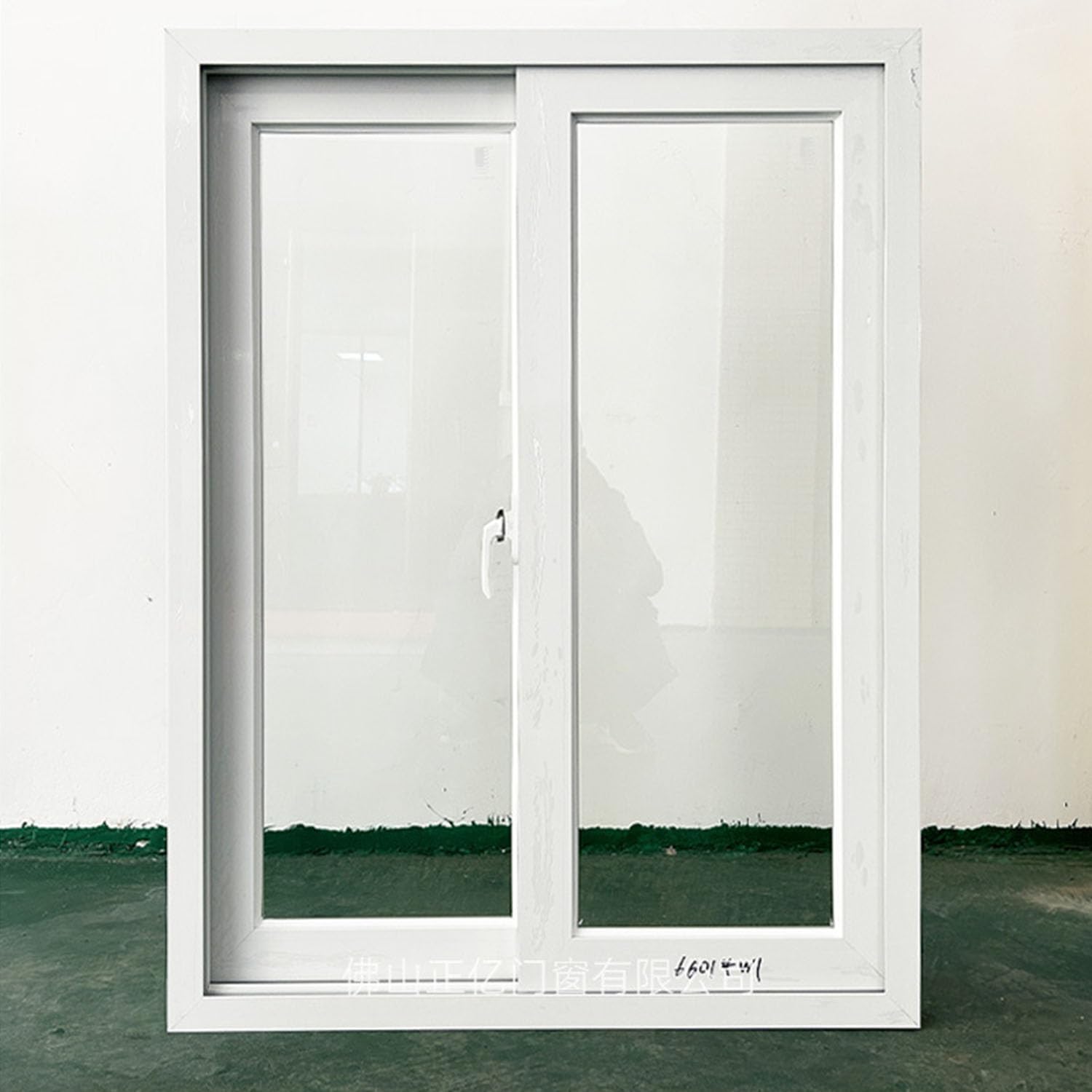 Ventanas correderas, Ventanas correderas, persianas insonorizadas para baño cafetería, Fabricadas en Vidrio Templado,Blanca,100x60CM