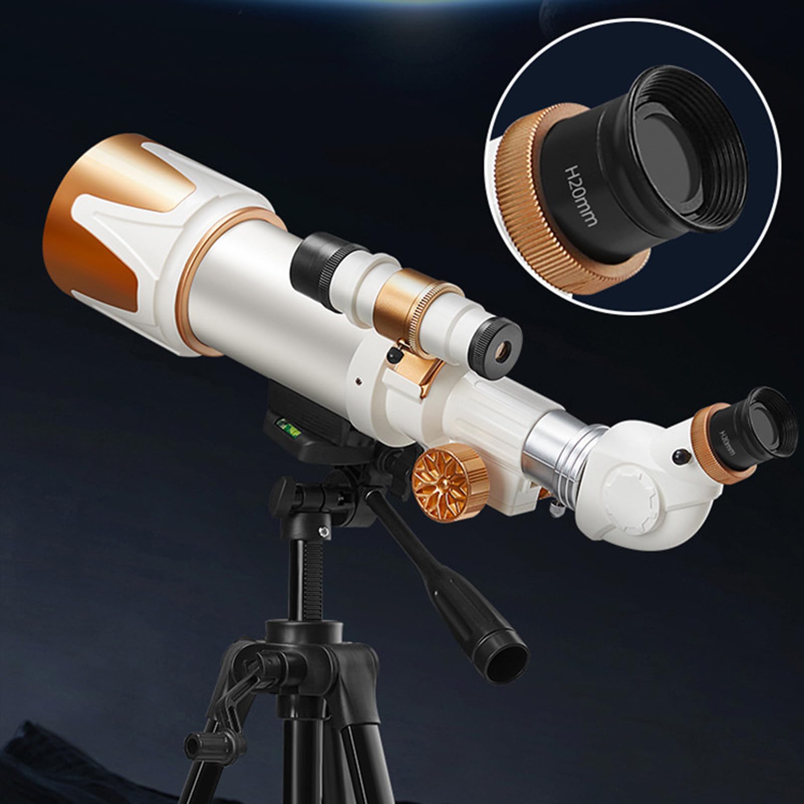 aqxreight Teleskop Astronomiczny Teleskop Wysokiej Rozdzielczości Zabawka Nauka Edukacja Zabawka dla Domu Szkoła Księżyc Ich Obserwacje Umiejętności Czytania i Pisania Ręce i dla Dzieci w
