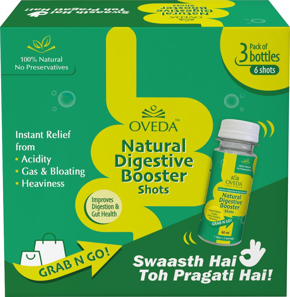 Natural Digestive Booster Shots(Pack of 3 Bottles=6 Shots/Instant Acidity Relief, Gas, Bloating, Indigestion/100% Natural/Supports healthy digestion/Daily Digestive Booster/Improves Gut Health and Digestive Issues.-image-39