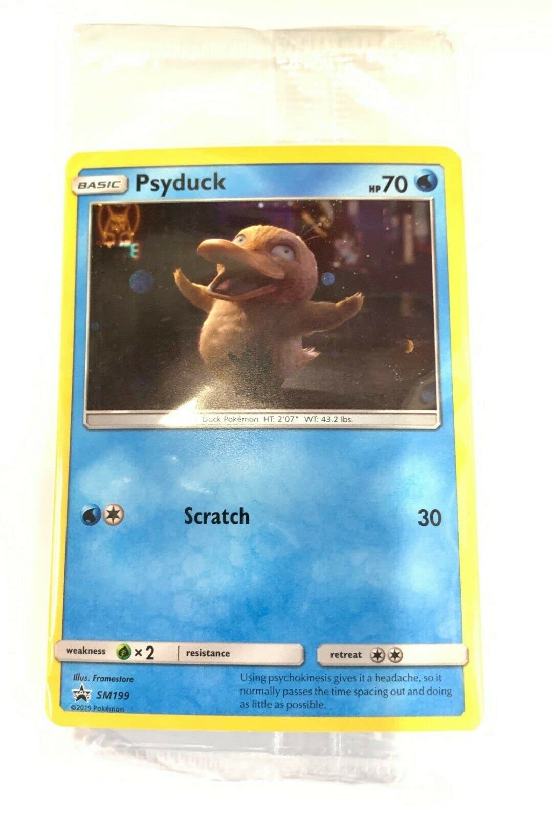 Psyduck SM199 Holo Pokemon Promo Card (Detective Pikachu Series) +  TitanCards® Toploader : Amazon.co.uk: Toys & Games