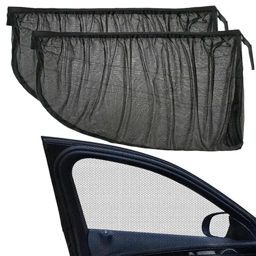 Car Window Sun Shades for GWM ORA 05 SUV 2025-2026, Breathable Mesh UV Protection Privacy Screen, Auto Side Door Mosquito Net Blinds,2 PCS Front Window Covers