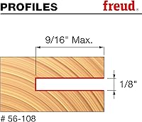 Vista 2 de Freud 56-108 916" profundidad x 18" ranura tres alas ranurado cortador