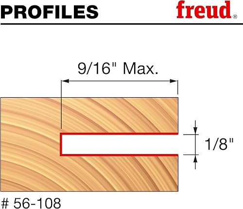 Miniatura 2 de Freud 56-108 916" profundidad x 18" ranura tres alas ranurado cortador