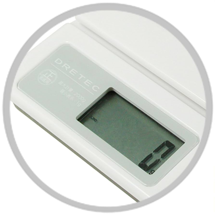 Amazon｜ドリテック デジタルキッチンスケール 2kg ホワイト KS