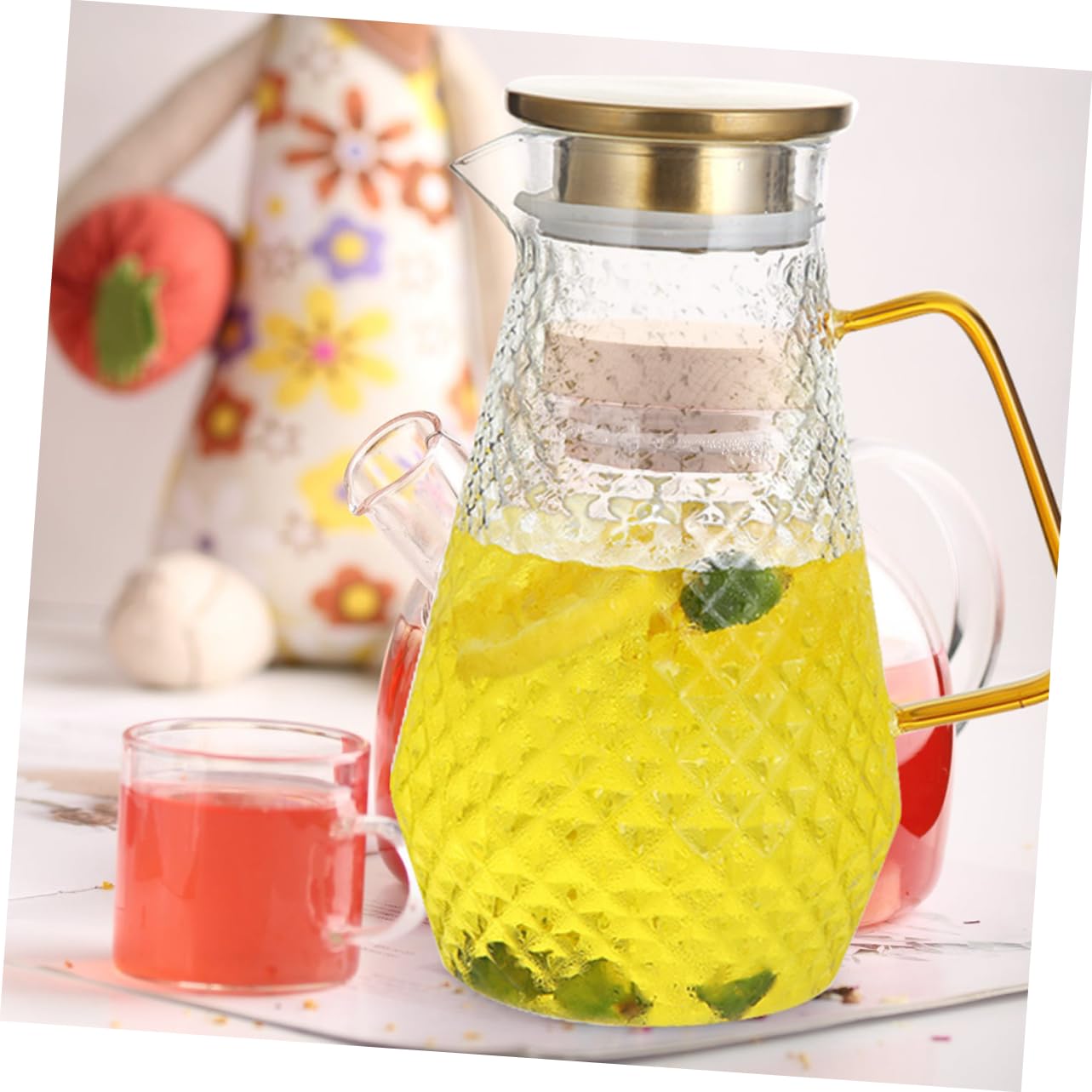 BESTOYARD 4 Couvercles Anti-Éclaboussures Pour Carafe à Eau Froide – Bouchons Réutilisables Élégants Et Pratiques Pour Pichet, Théière Et Expresso