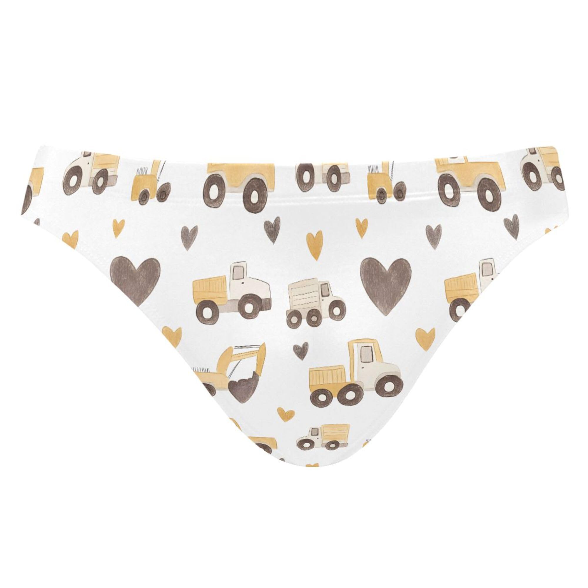 Car Tractor Swim Briefs for Men Swimsuit Bikini Swimwear S B0403648