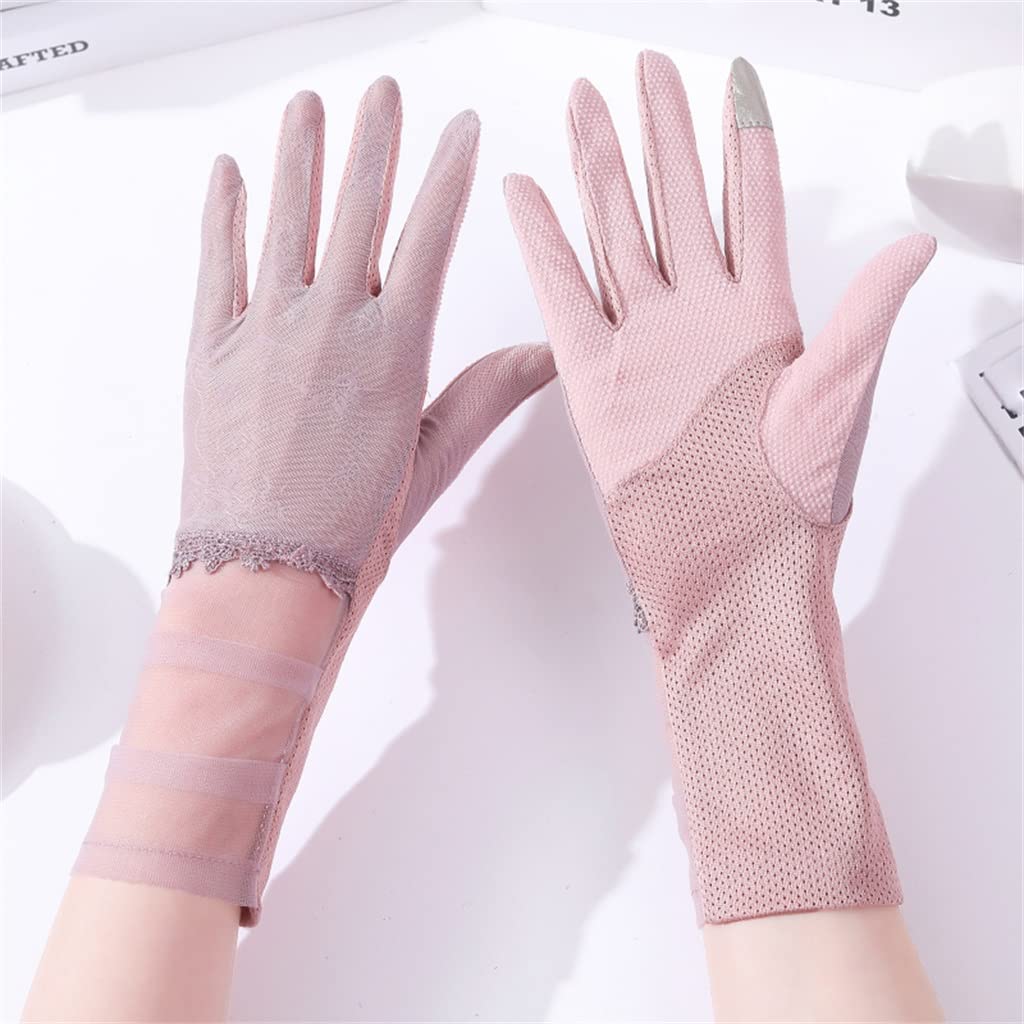 Guantes de seda de verano delgados para proteger tus manos en paseos al sol