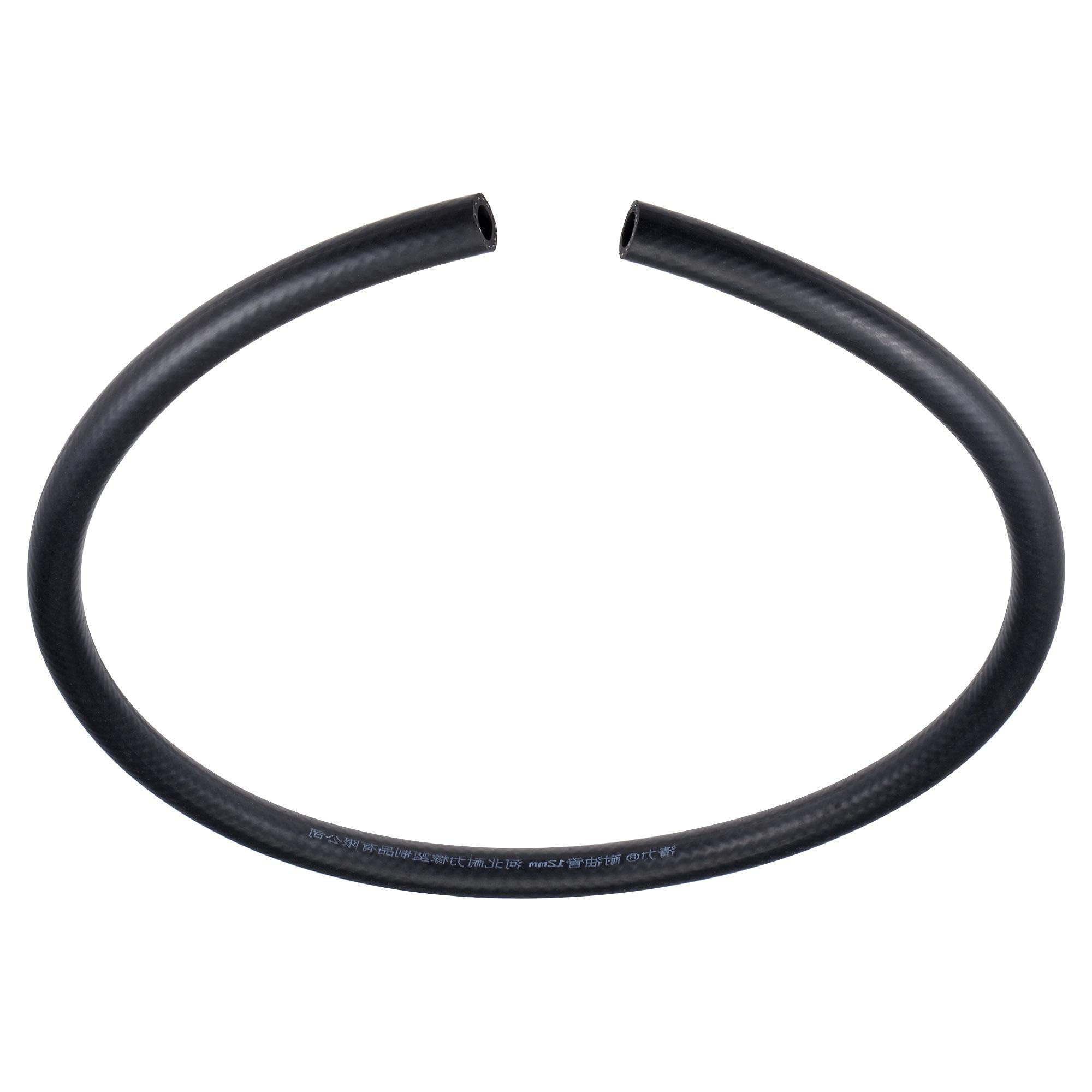 TOP-VIGOR 12mm ID Fuel Line Hose, 19mm OD Fuel Pipe, 1M Fuel Hose for Trucks Cars, Tractors, Small Engines, lawnmowers