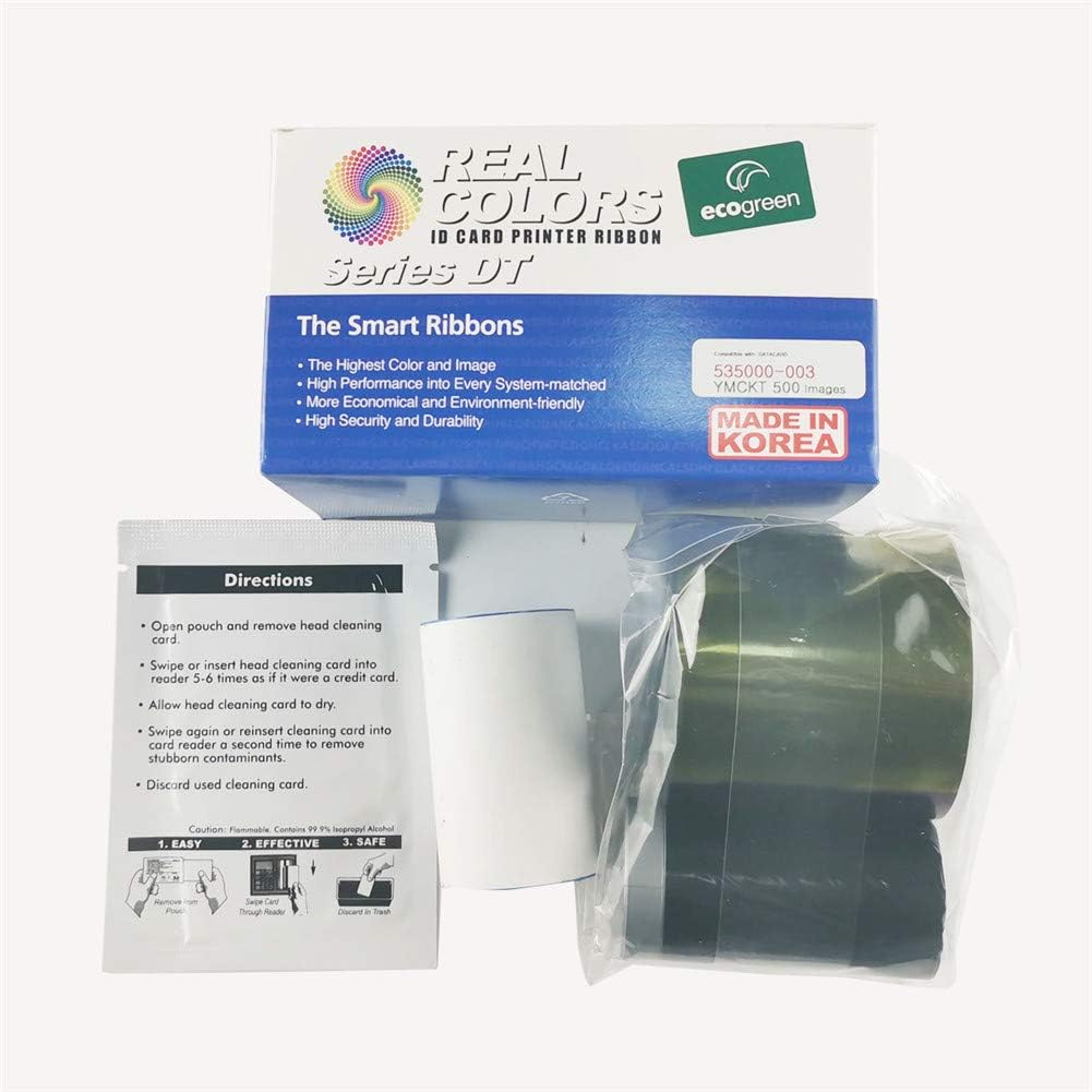 For Datacard 535000-003 Color Ribbon CP40 CP60 Plus YMCKT 500 Images Replaces 552854-604 - Image 5