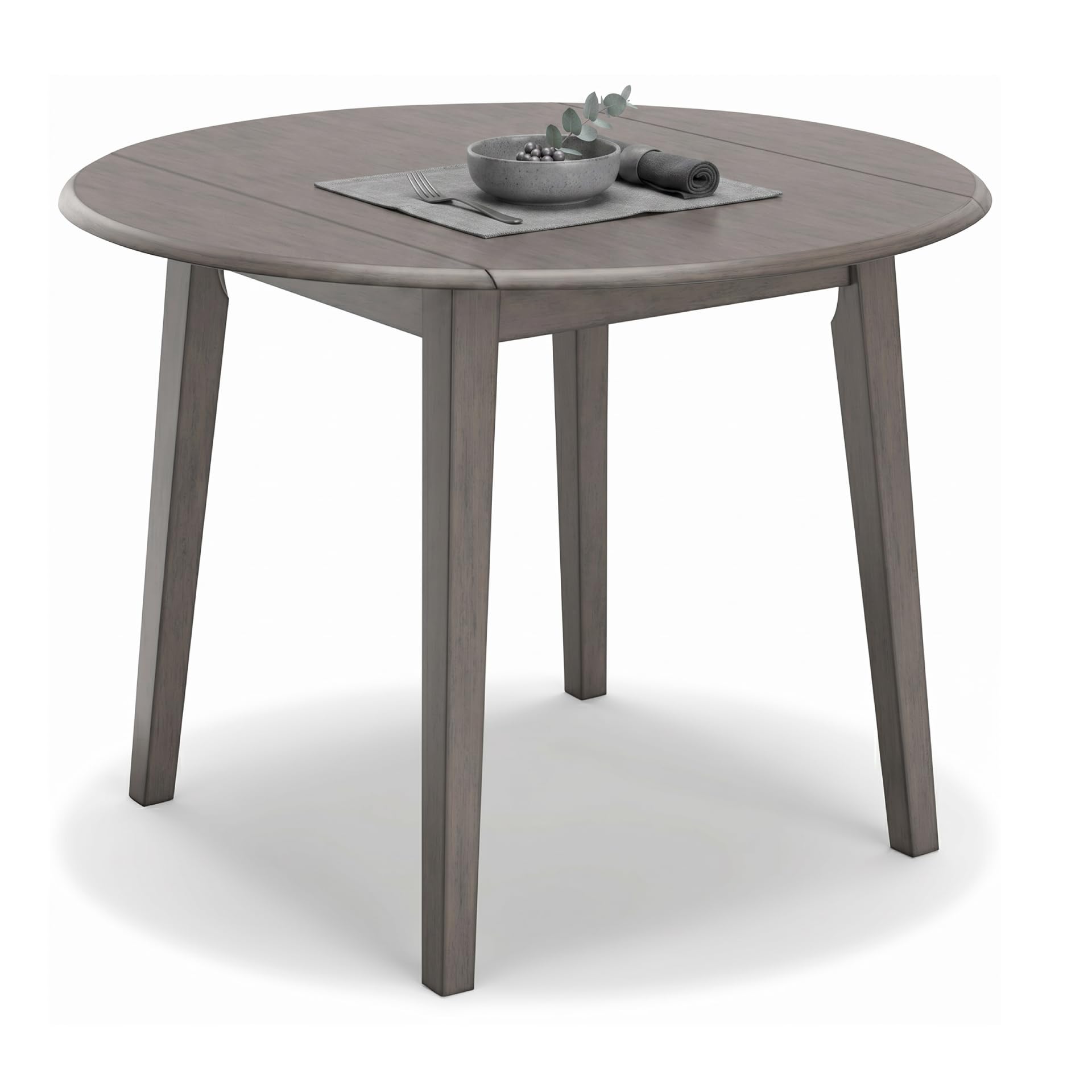 Signature Design by Ashley Shullden Drop Leaf Dining Table, 43 in, Grey