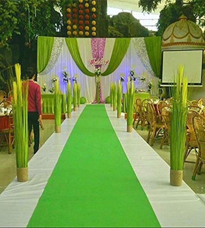 Image of Carpet Mat for Marriage Ceremony, Award Function, Hotel, Office, School & Colleges & Any Function Event and Carpets for Livin Room with Anti Slip Backing Rug Size 4 x 150 Feet