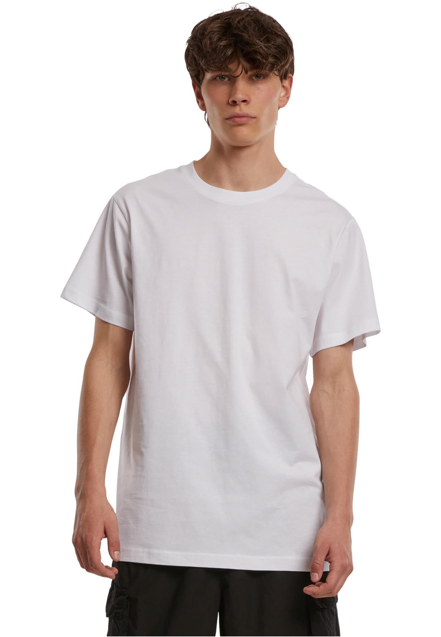 Build Your Brand Mens By004 T-Shirt, White, 4XL UK
