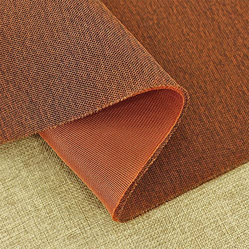 Flushbay Speaker Grill Cloth Brown Speaker Fabric Cover Material Vintage Dustproof Home Speakers/Media Cabinet/Stage Speakers/Ktv Boxes Repair Fabric 19.7"X61.02" (Light Brown) #TOP5