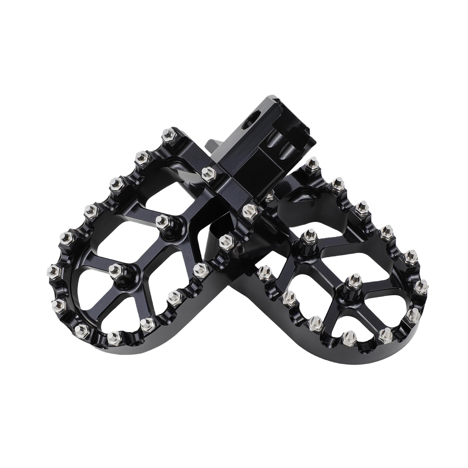 Pedane larghe per moto da cross, poggiapiedi per moto con sistema CNC, con molle, per Fantic XMF 125, colore nero