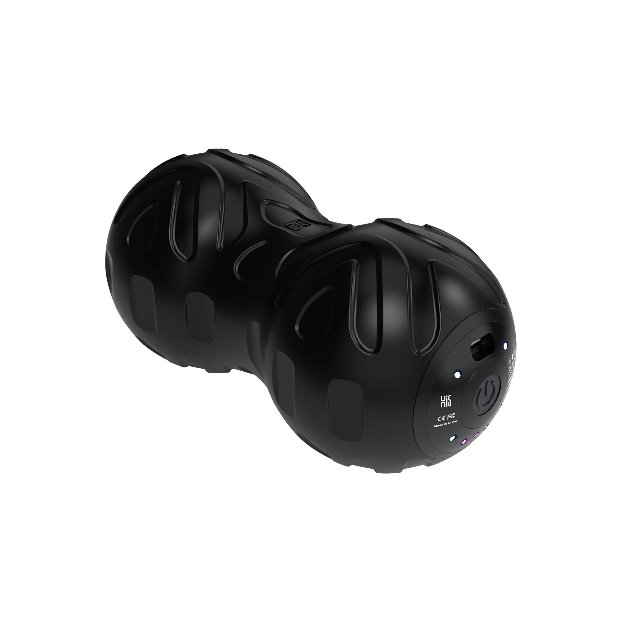 Hi5 Clinton Vibration Massage Peanut,Full Body Massage,One Button to Control,5 Levels Adjustable,USB-C Charging,Scientific Noise Reduction (Black)