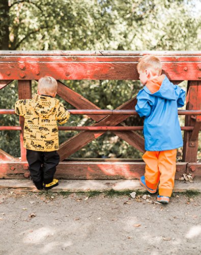 Oakiwear OAKI Children's Trail and Rain Pants, Lava Orange 10/11 - Thumbnail 5