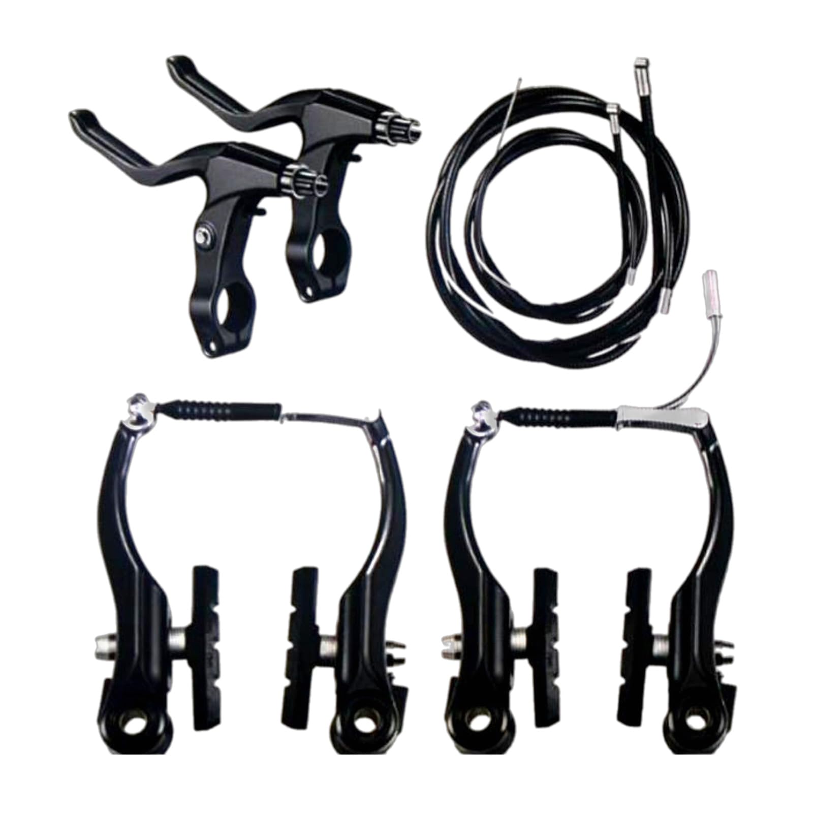 Oxxggkao Mountain Bike V Brake Front Rear Caliper Set Include Brakes Levers Calipers Bicycles Brake Set Easy Installation