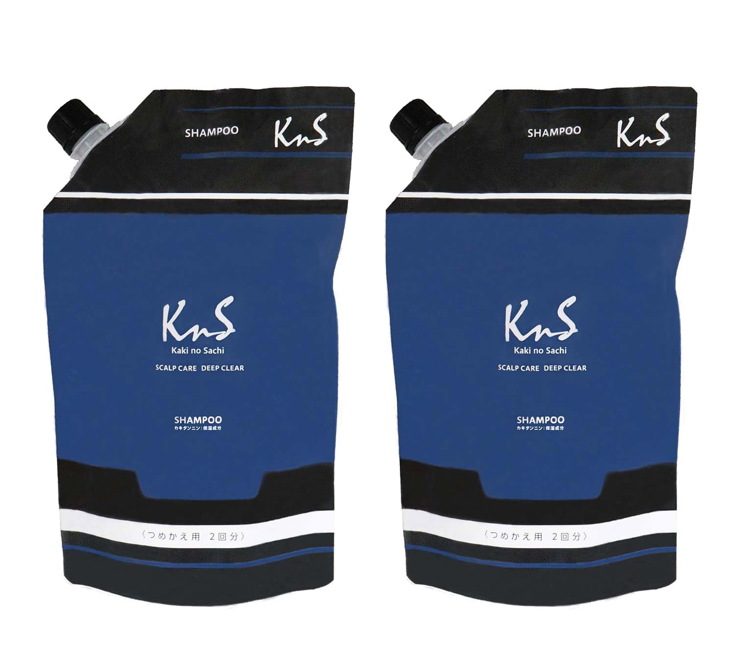 KnS 柿のさち 薬用シャンプー2個、ボディソープ2個セット各800ml 詰替