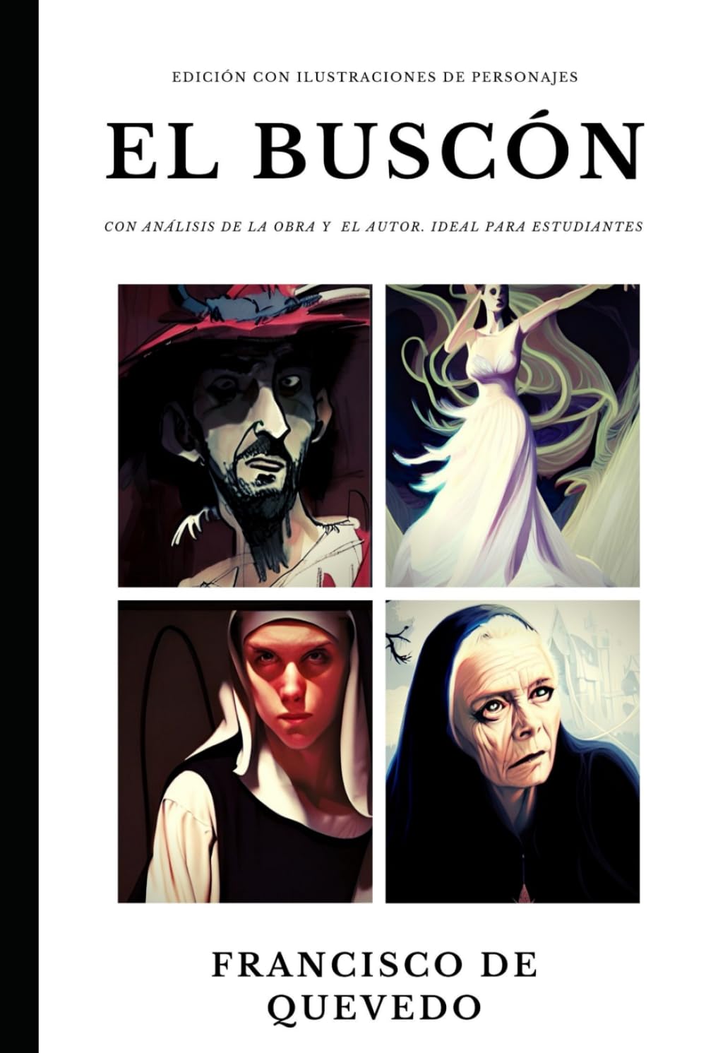 El buscón: Edicin con ilustraciones de personajes y anlisis de la obra y el autor. Ideal para estudiantes.