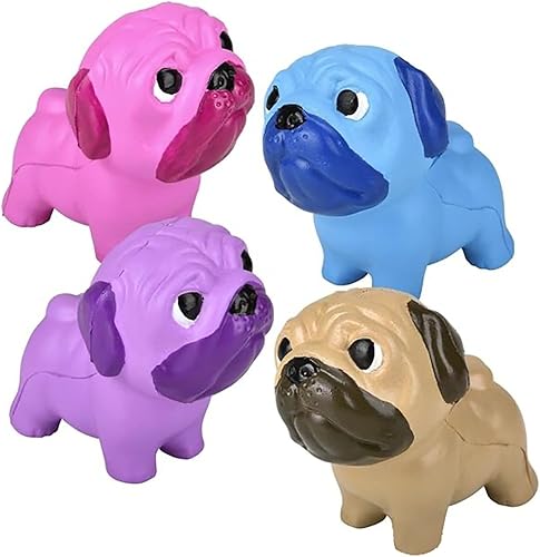 Juego de juguetes blandos de 4 colores para perro carlino de tiro lento, bola de espuma viscoelástica para apretar, regalo para amantes de los disponible en Yaxa Colombia