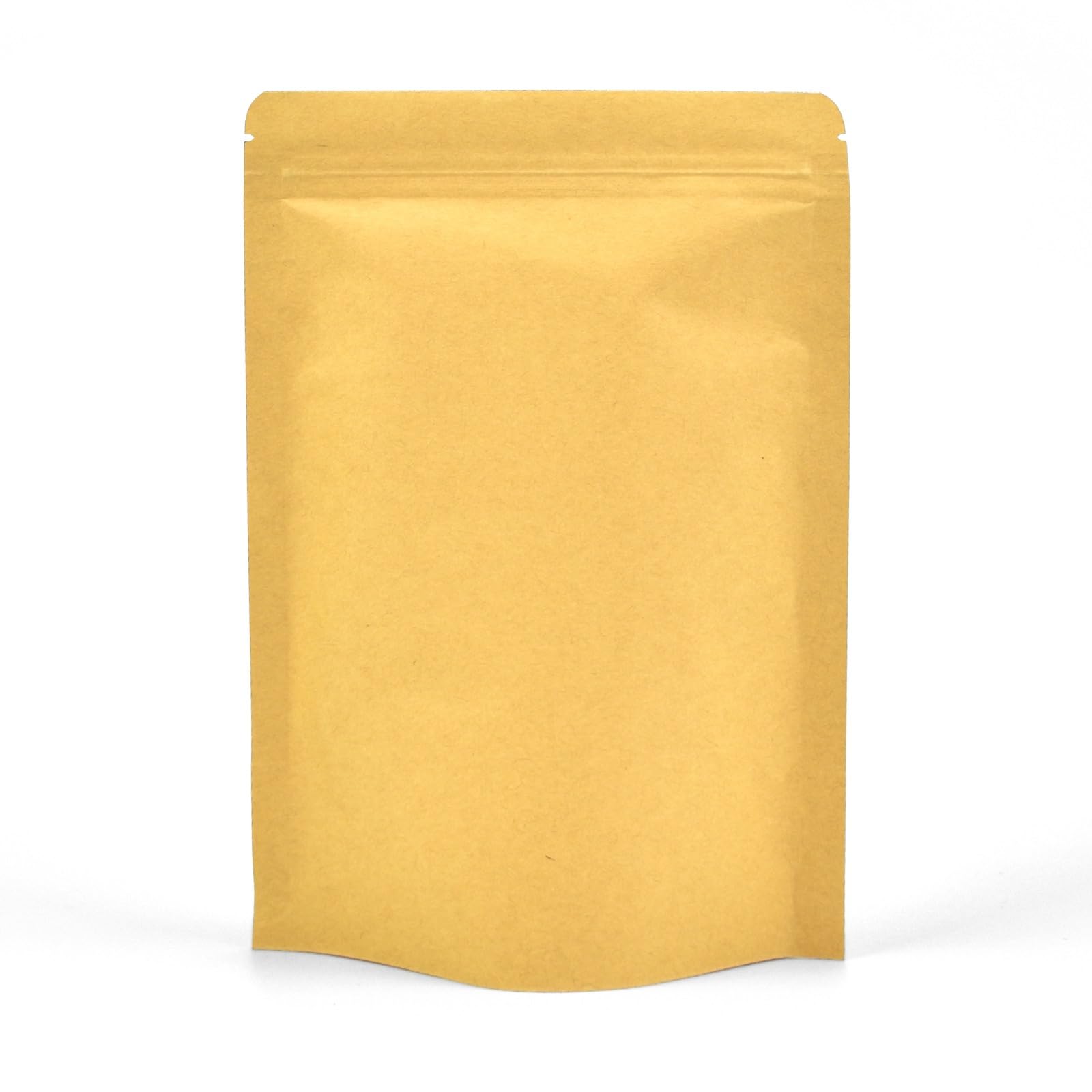 Evergreen Goods - Bolsas reutilizables para alimentos (130 x 210 mm) | Bolsas de alimentos resellables con forro de papel de estraza con cierre de cremallera, sellado térmico, muesca de desgarro y