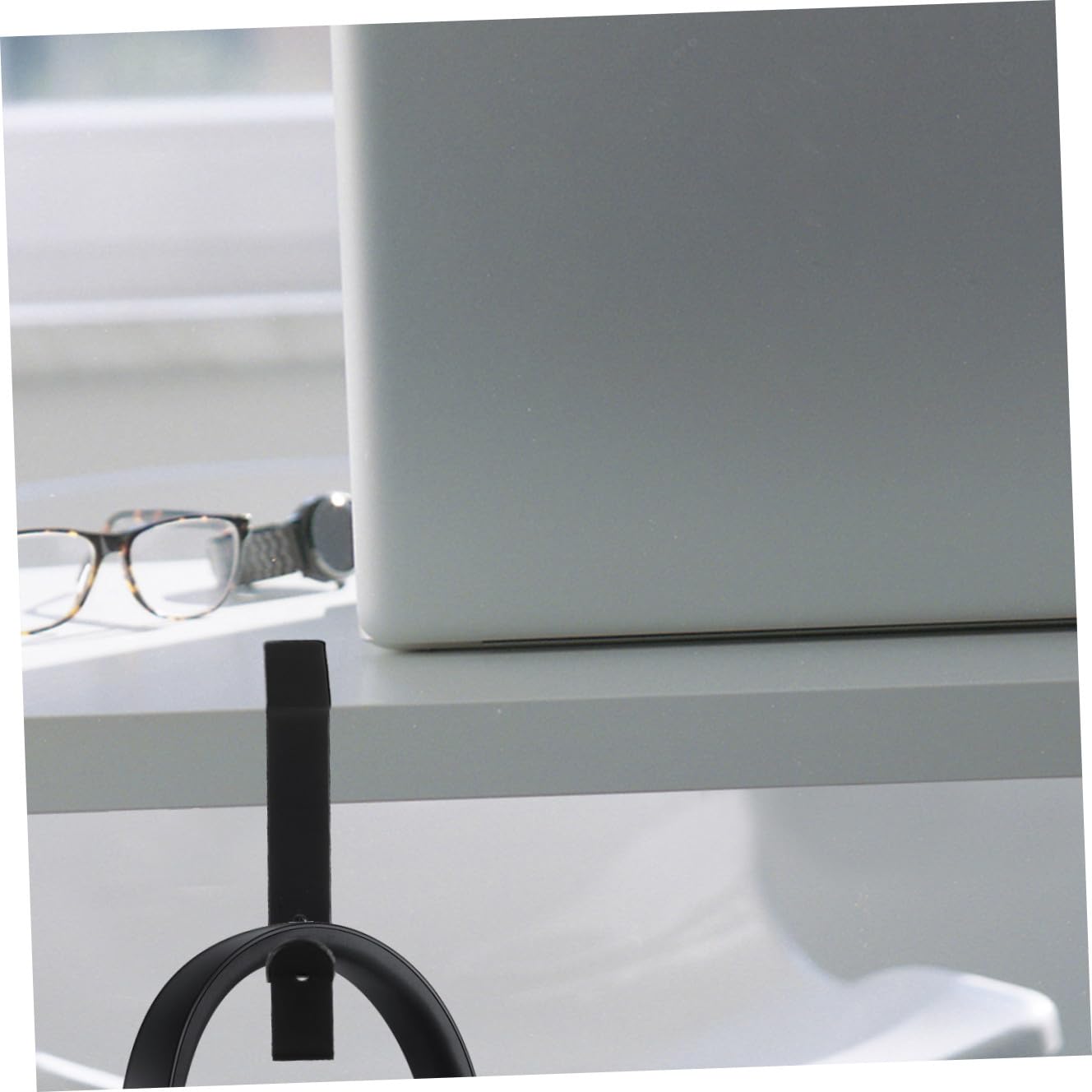 Angoily 2pezzi Supporto Per Cuffie Da Muro Ferro Gancio Per Headset Da Tavolo Organizer Per Auricolari Stabile e Resistente Per Casa Ufficio e Cafe Nero