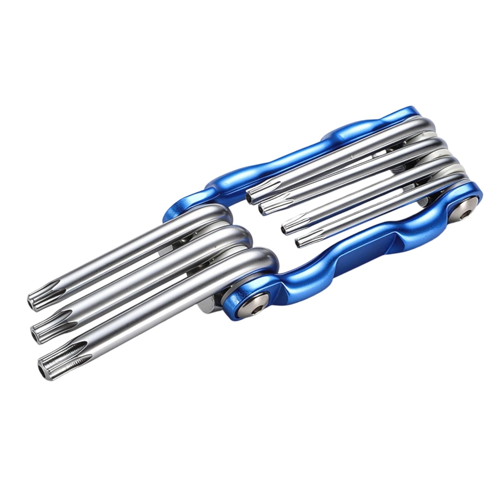 Geavonyg Allen Wrench 11 In 1 Foldable Wrench Set Steel Hexagonal Tool Foldable For Automotive Repair And Diyer Maintenance Set