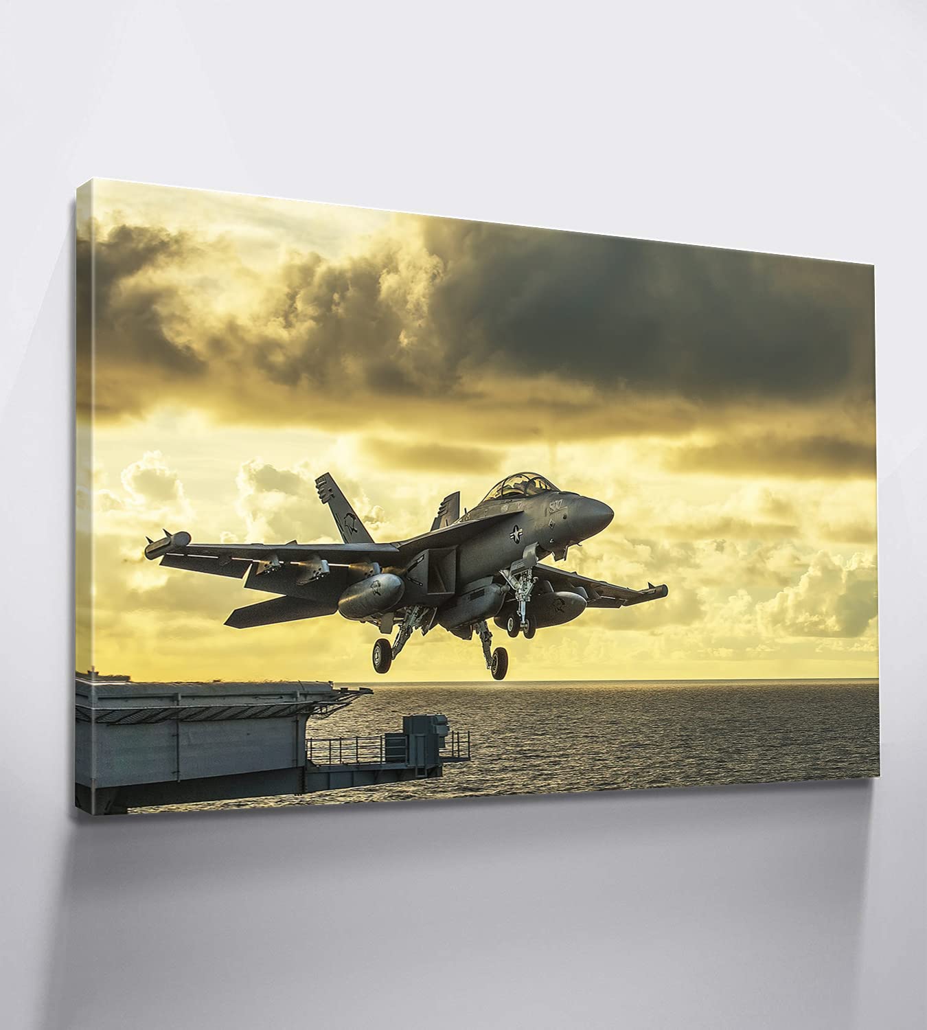 希少品！特大！70's 米軍アメリカアンティーク　ミリタリー空軍飛行機の壁掛け Amazon.co.jp: ヴィンテージ 飛行機 装飾 飛行機 キャンバス ウォール