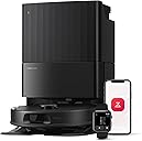 roborock Qrevo Series Robot Vacuum and Mop, 8000Pa Suction, Upgraded from Qrevo S, Anti-Tangle Brushes, Smart Obstacle Avoidance, Auto Mop Washing, All-in-One Dock, 200RPM Spinning Mops, Black(QV 35A)