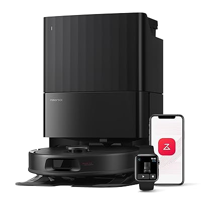 roborock Qrevo Series Robot Vacuum and Mop, 8000Pa Suction, Upgraded from Qrevo S, Anti-Tangle Brush, Smart Obstacle Avoidance, Auto Mop Washing, All-in-One Dock, 200RPM Spinning Mops, White(QV 35A)