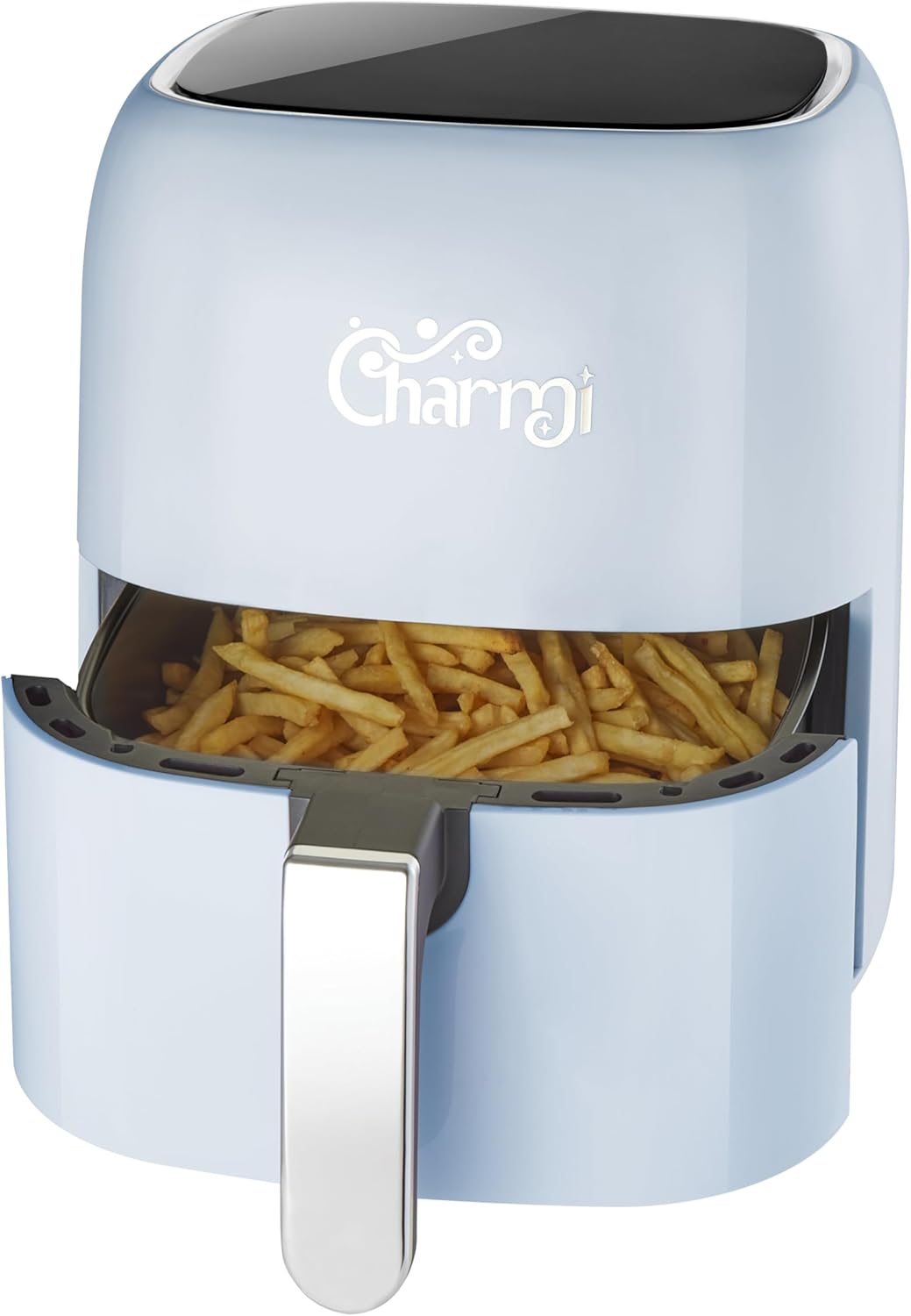 Charmi 5QT Air Fryer – Beautiful Retro Design, Stylish Countertop Look, Nonstick & PFAS-Free, Digital Touchscreen, 8 Cooking Presets, Dishwasher Safe (Pastel Blue) Charmi 5QT Air Fryer – Beautiful Retro Design, Stylish Countertop Look, Nonstick & PFAS-Free, Digital Touchscreen, 8 Cooking Presets, Dishwasher Safe (Pastel Blue)