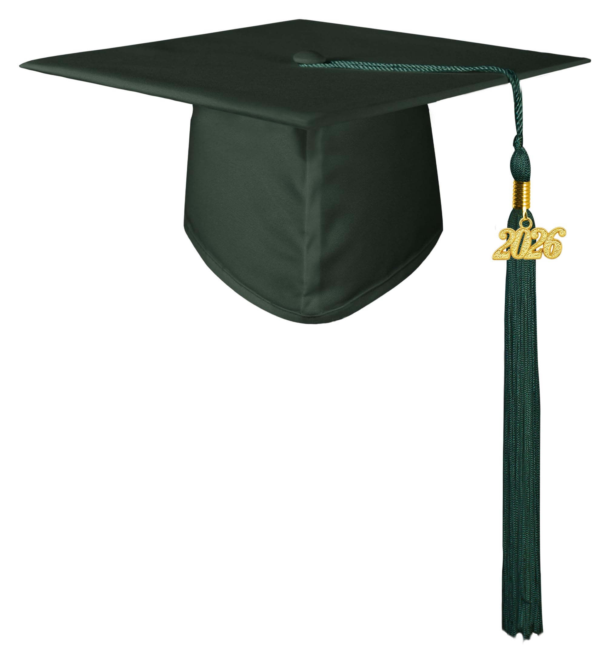 GraduationMall Matte Kindergarten &amp; Preschool Graduation Cap for Kids with 2026 Tassel Black