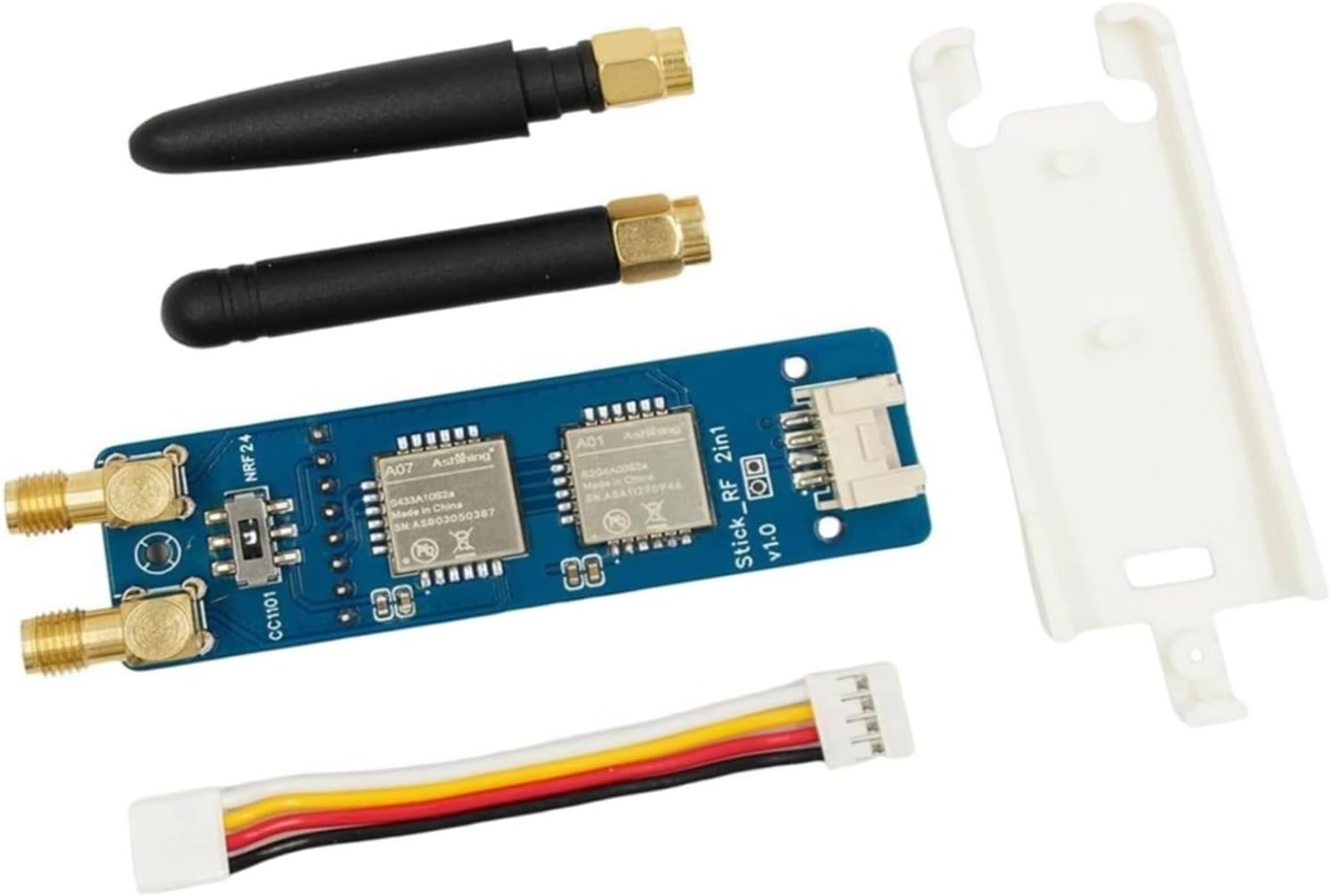 CC1101 NRF24 2-in-1 RF Module for ESP32 IoT Projects with Physical Switch, Compatible with M5StickC Plus 2 and M5Stack Devices(With shell)