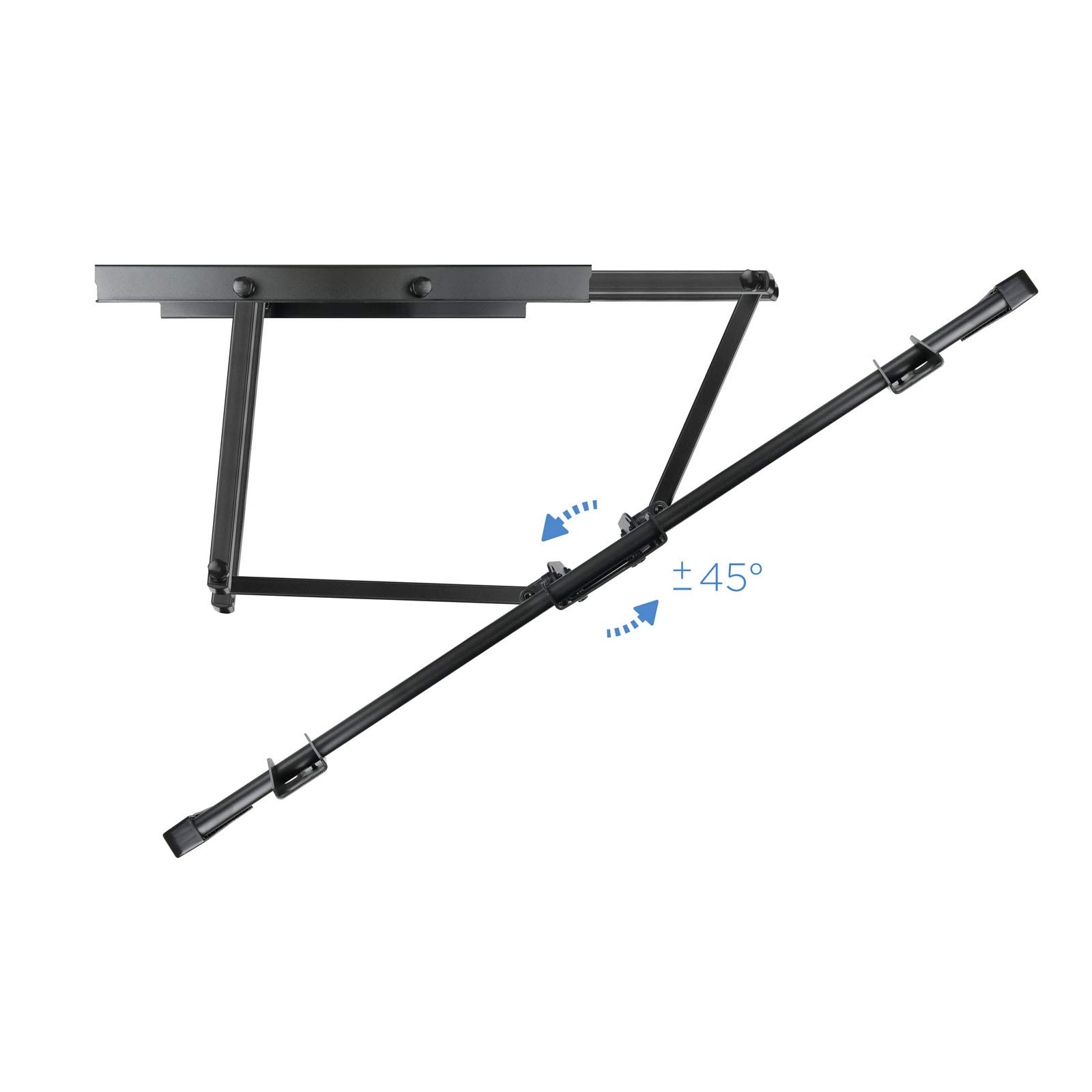 Tooq LP75100TN-B - Soporte de Pared VIDEOWALL para TV de 60" a 100" hasta 80Kg de Peso, Distancia a la parde Desde 70 mm hasta 625 mm, Vesa máximo 600 x 900, inclinación -15+5°, Color Negro