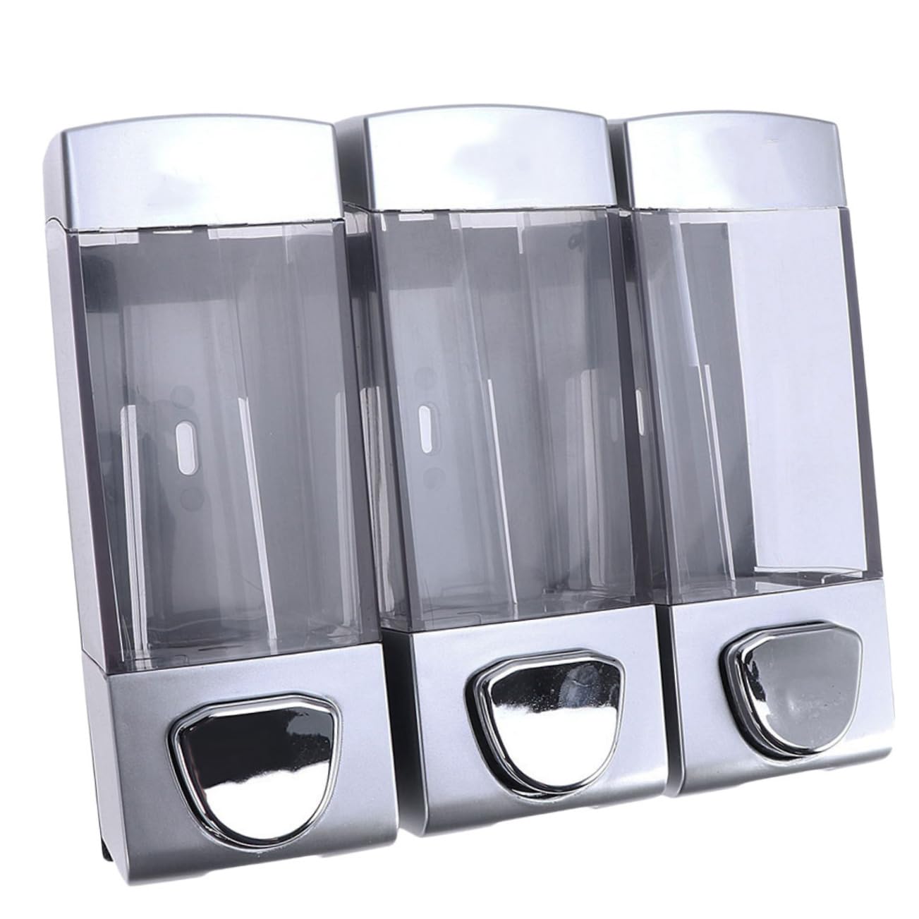 Ciieeo Wall-Mounted Soap Dispenser Three Outlets Shampoo and Conditioner Pump for Home Hotel Bathroom Easy to Install Eliminates Shower Clutter