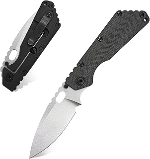 Eafengrow EF225 Pocket Knife Hunting Knives D2 Blade Titanium Handle with Clip EDC Tools Survival (black) - Eafengrow