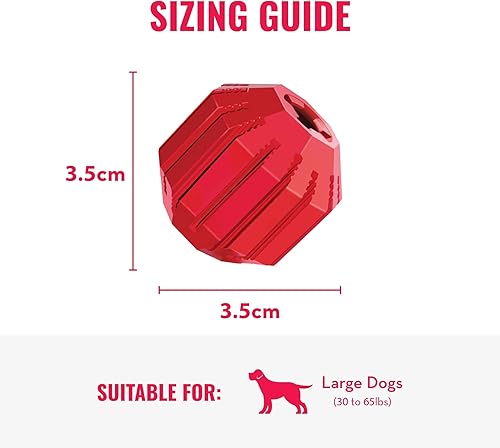 Vista 24 de Juguete para perros Stuff-A-Ball de Kong, M, Rojo