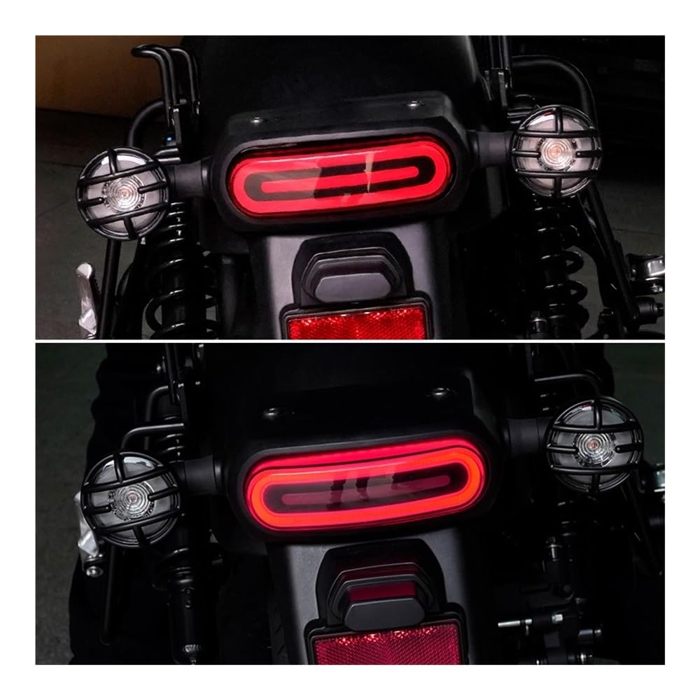 Traseras Freno Lámpara Luces Traseras De LED NEGRO Para Motocicleta, 12V Brillo, Luz Freno Para CM300 CM500