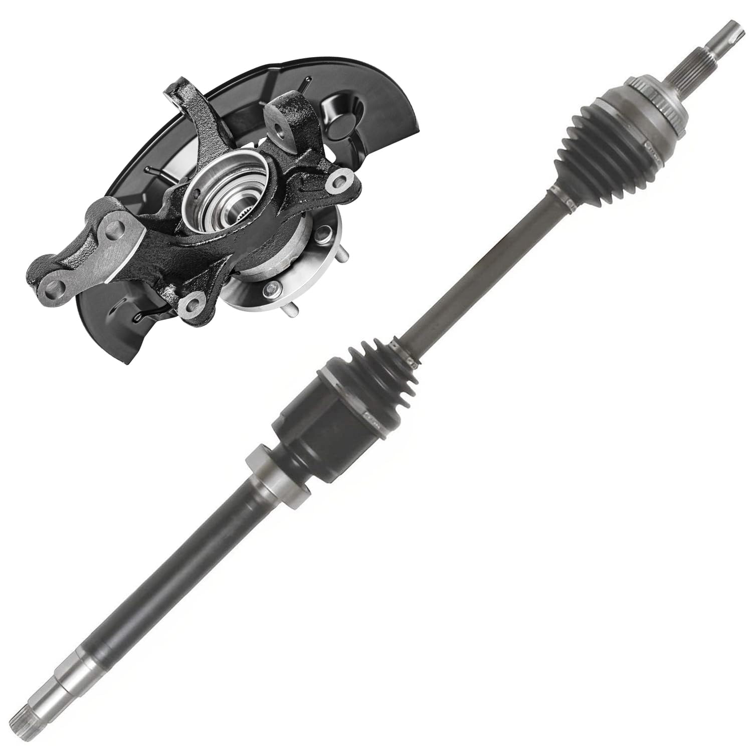 Detroit Axle - Front Right Steering Knuckle Kit for 2013-2016 Toyota Avalon