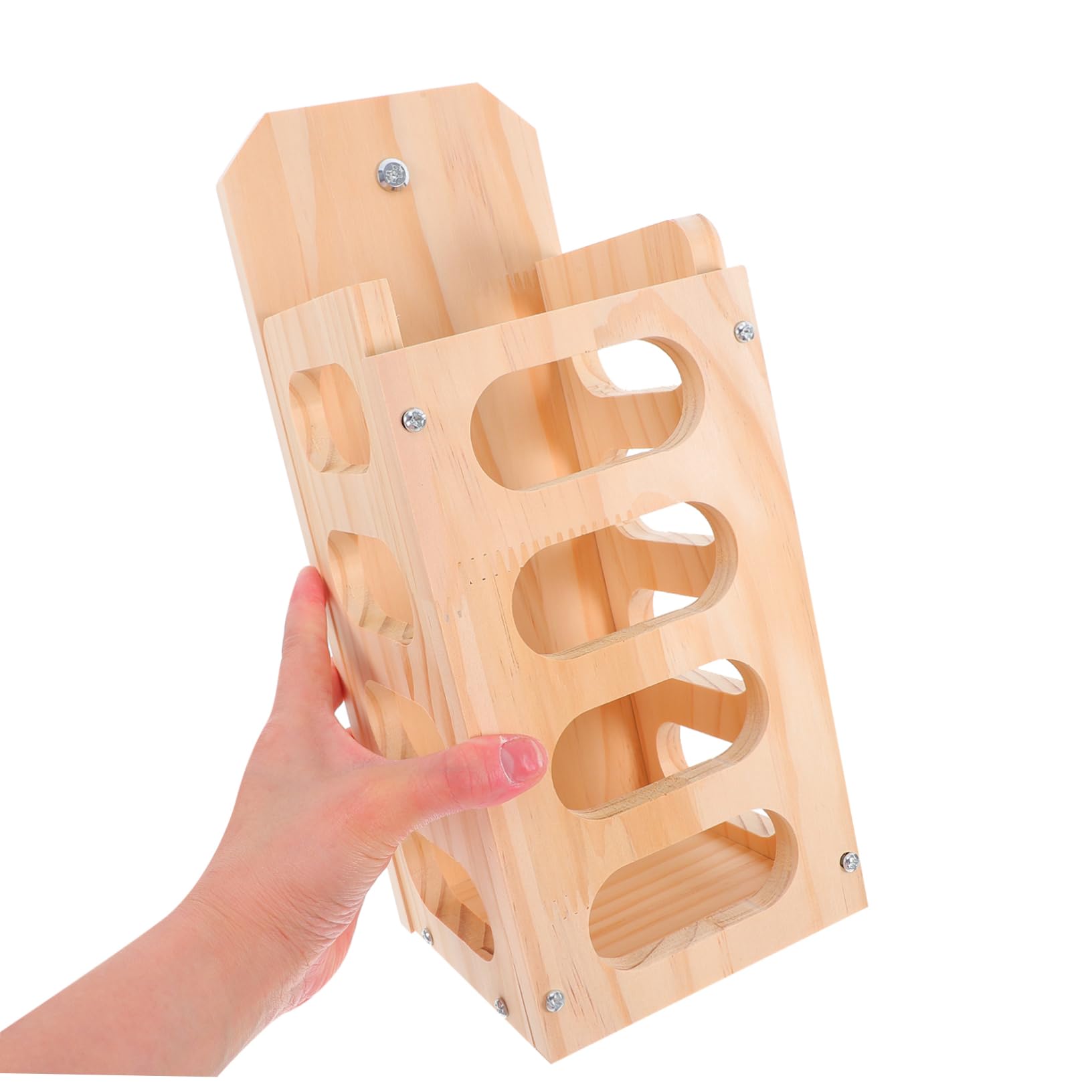 Großer Heuraufe für Kaninchenkäfige Holz Heuhalter Offenes Heu Design Sauberer Futterbereich für Kleintiere
