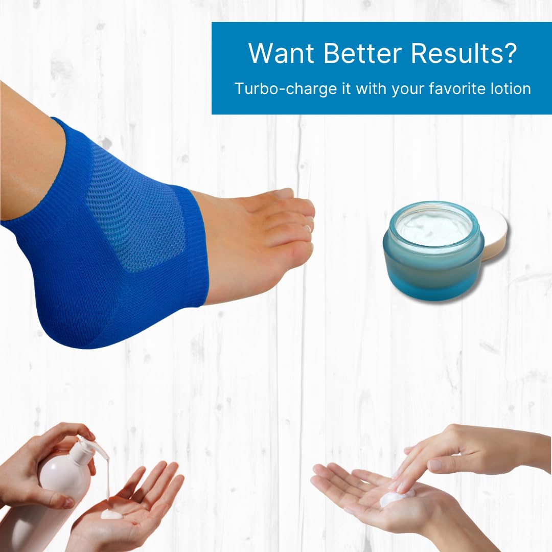 NatraCure Vented Moisturizing Gel Heel Sleeves