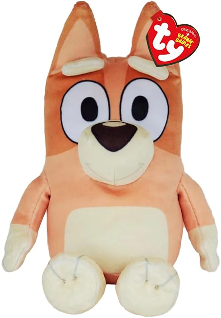 TY Bluey Bingo - Peluche de Peluche para niños, colección de Ositos de Peluche para bebé, Gama Oficial de Beanie Babies, Juguetes de Peluche para niños