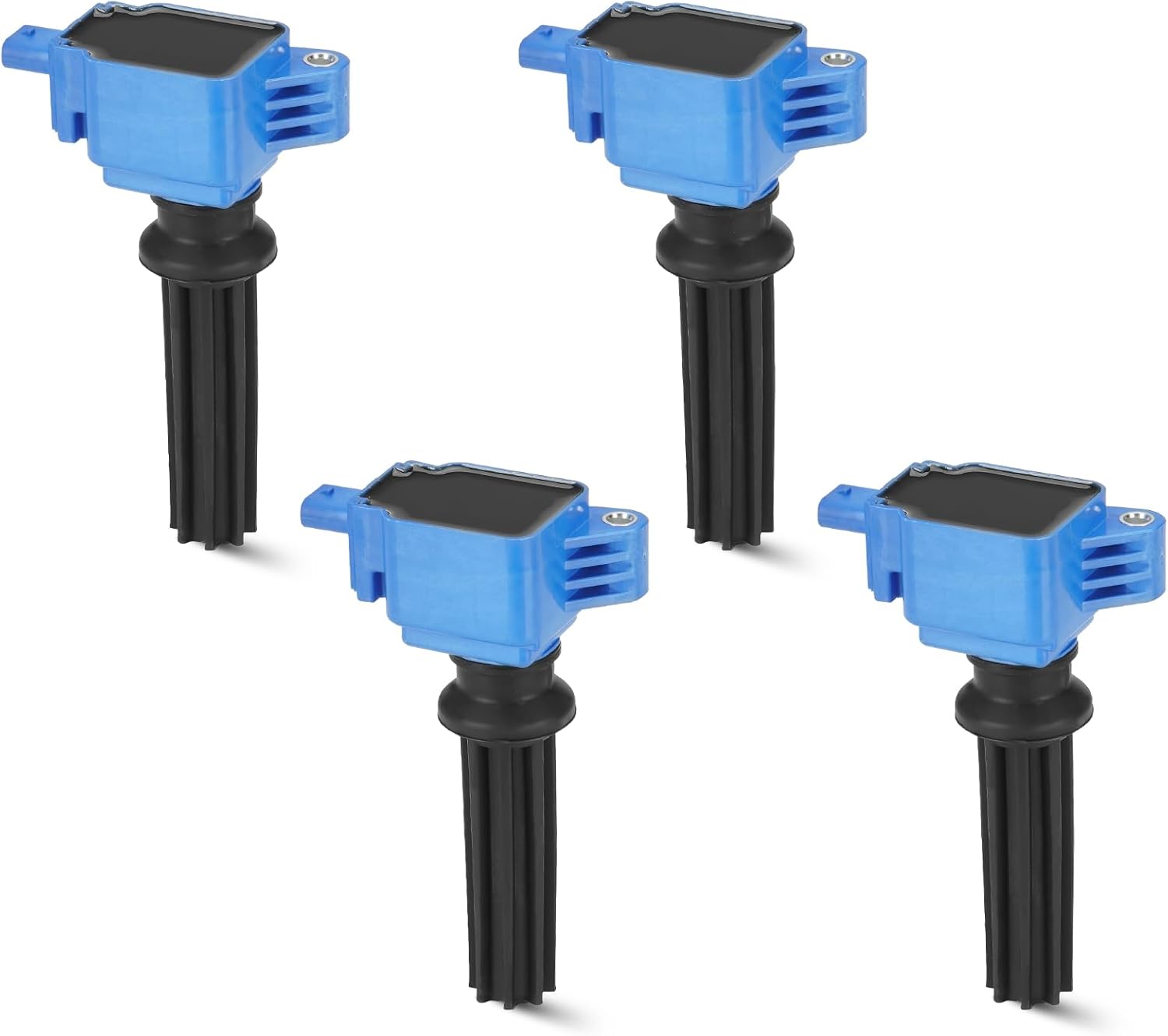 4PCS Ignition Coil Pack Compatible with Ford Lincoln Edge Escape Explorer Focus Fusion Taurus MKZ 2.0 2.3 L4, Replace for DG546 5C1873 C1816 UF670, Black