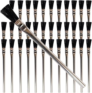 ProGrade 36-Pack 3/8 Inch Boar Hair Acid Flux Brushes - Durable for Soldering, Glue, Cleaning & Crafts