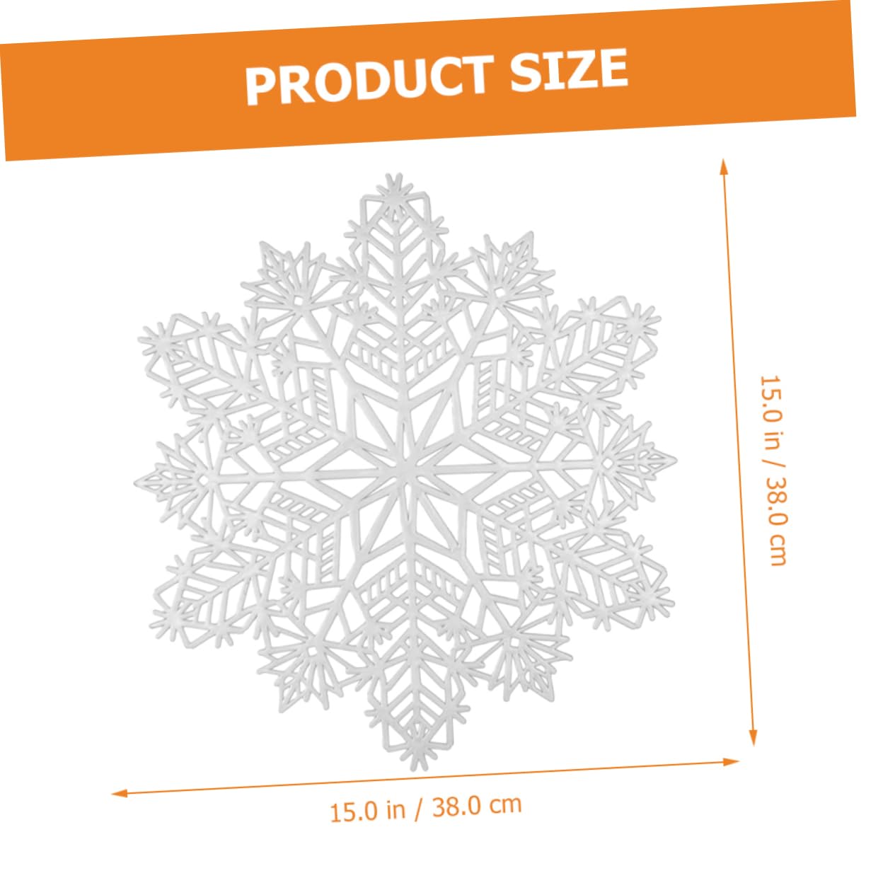 TOPBATHY Lot De 2 Sets De Table De Noël en Forme De Flocons De Neige Résistants À La Chaleur Accessoires De Cuisine Festifs 6 Pièces X 2