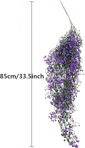 Miniatura 8 de 2 plantas colgantes artificiales para interiores, plantas colgantes falsas al aire libre, plantas artificiales para bodas, fiestas, hogar, jardín,